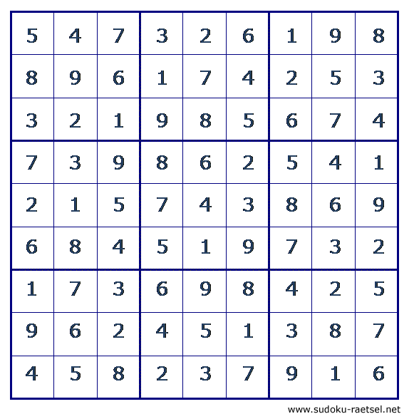 Lösung Sudoku 101 schwer