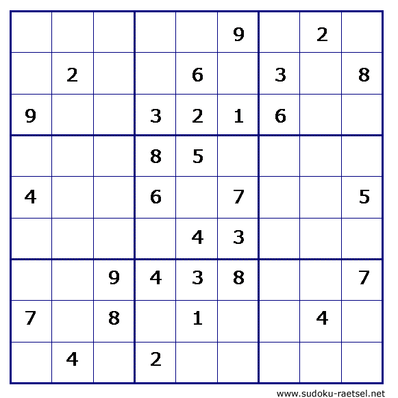 Sudoku 105 schwer