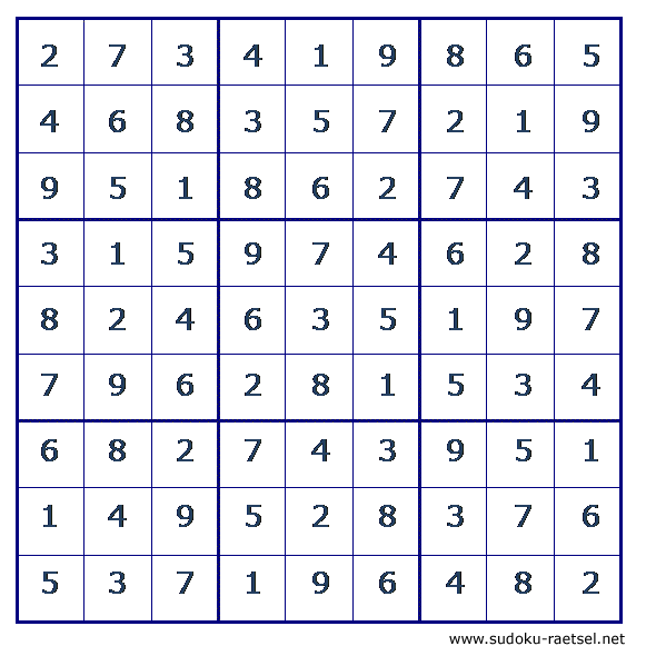 Lösung Sudoku 107 schwer