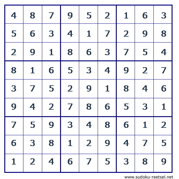 Lösung Sudoku 115 sehr schwer