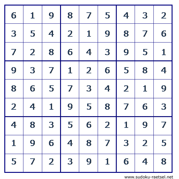 Lösung Sudoku 118 sehr schwer