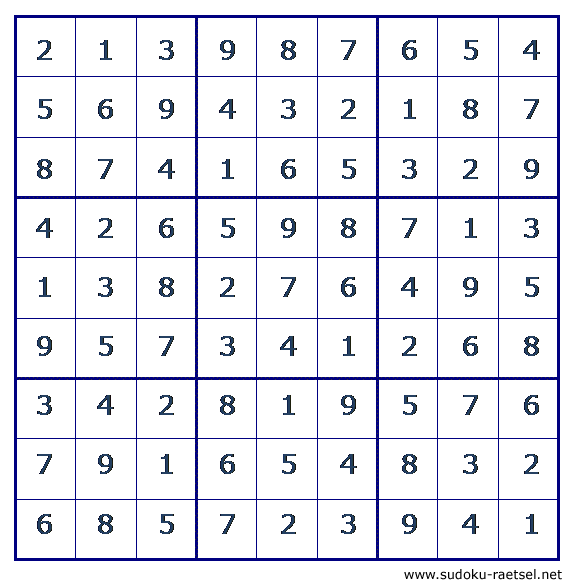Lösung Sudoku 119 sehr schwer