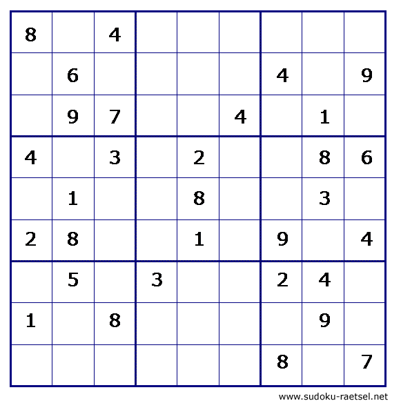 Sudoku 120 sehr schwer
