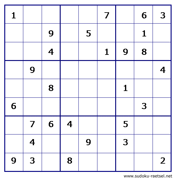 Sudoku 121 sehr schwer