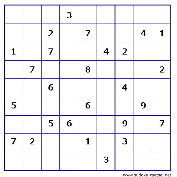 Sudoku 127 sehr schwer
