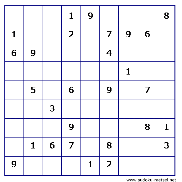 Sudoku 129 sehr schwer