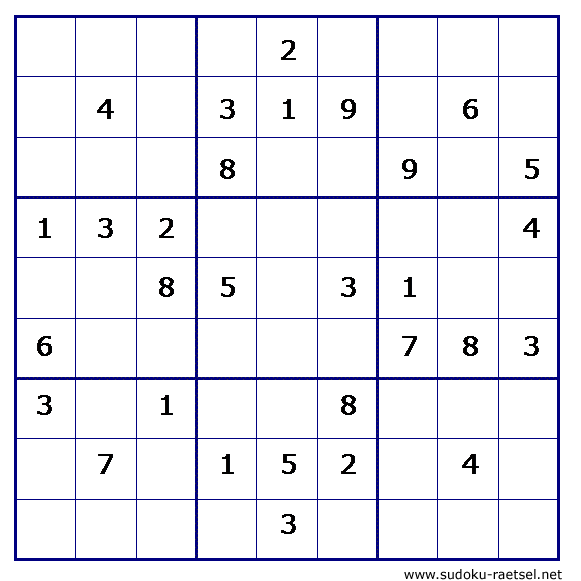 Sudoku 131 sehr leicht