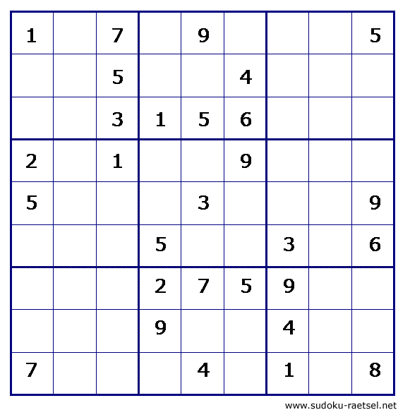 Sudoku 136 sehr leicht