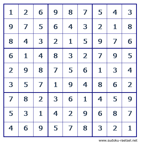 Lösung Sudoku 139 sehr leicht