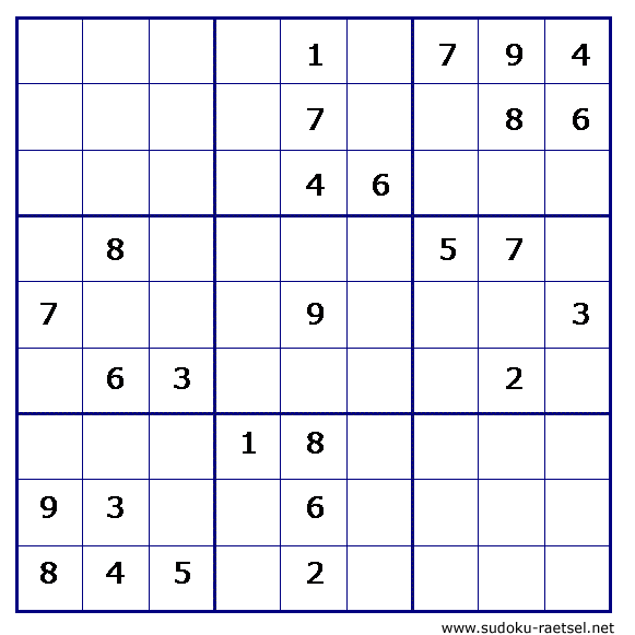 Sudoku 146 sehr leicht