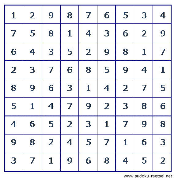 Lösung Sudoku 149 sehr leicht