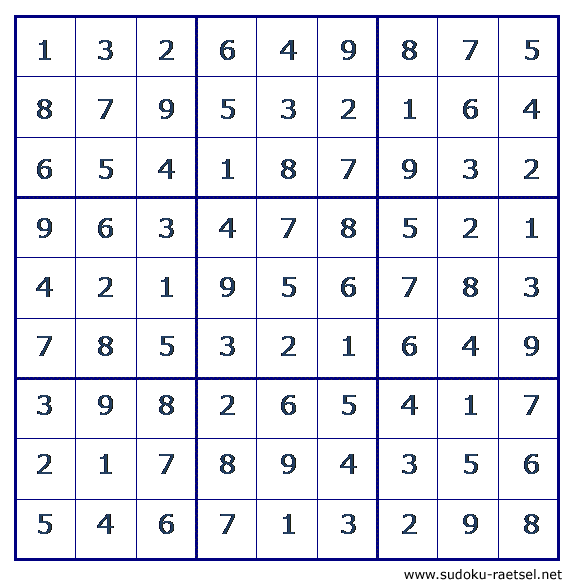 Lösung Sudoku 155 leicht