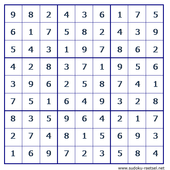 Lösung Sudoku 156 leicht