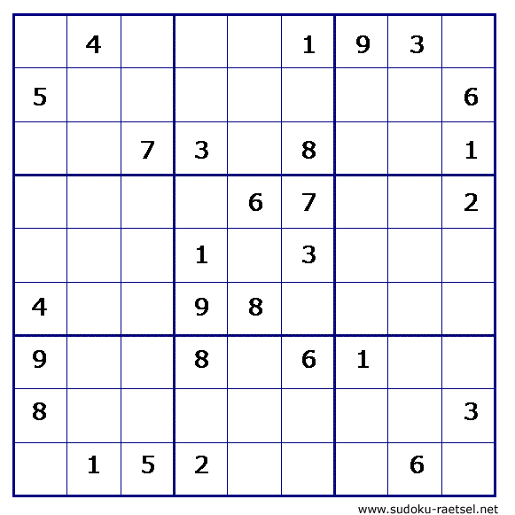 Sudoku 189 mittel