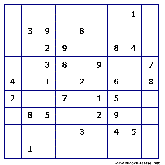 Sudoku 192 schwer