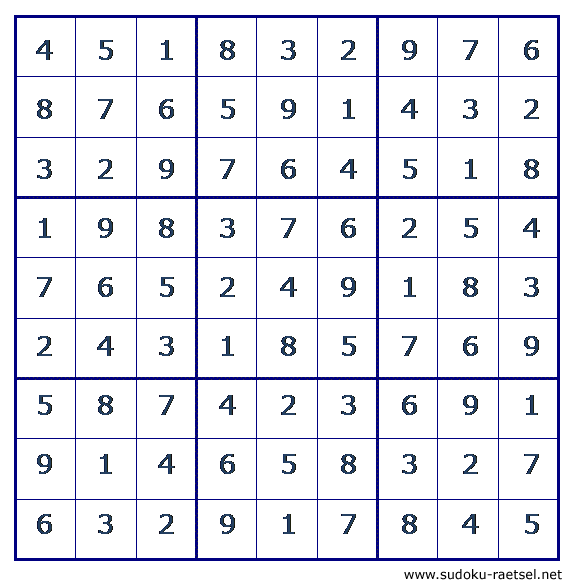 Lösung Sudoku 20 mittel
