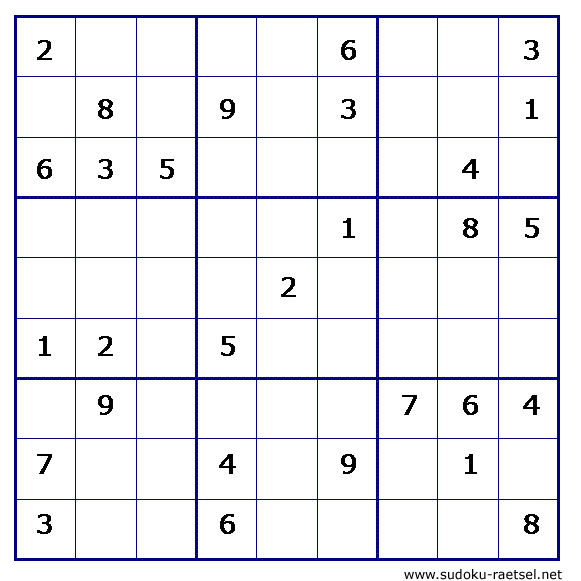 Sudoku 203 schwer