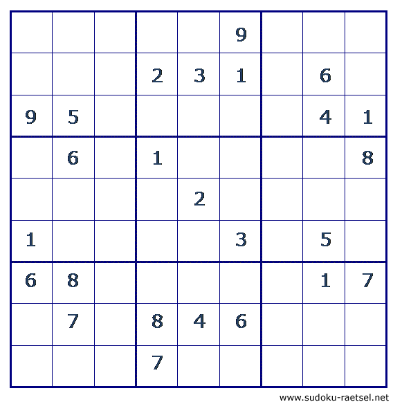 Sudoku 21 schwer