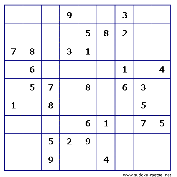 Sudoku 232 mittel