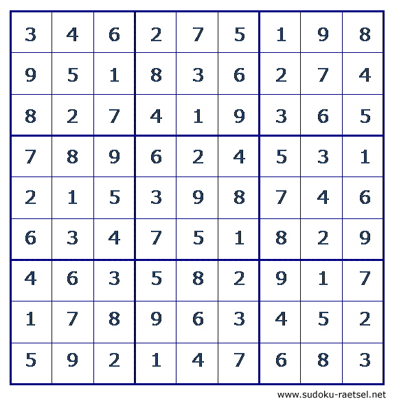 Lösung Sudoku 27 sehr schwer