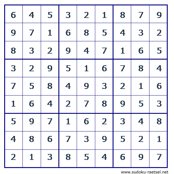 Lösung Sudoku 28 sehr schwer