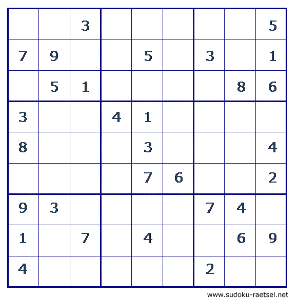 Sudoku 35 sehr leicht