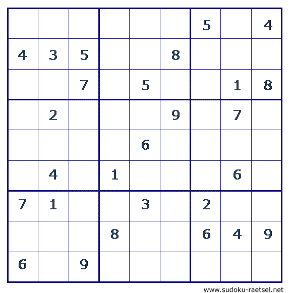 Sudoku 8 sehr leicht